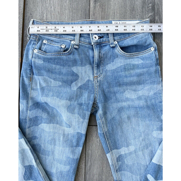 Rag & Bone Cate Faded Camo Ankle Skinny Jeans size 26 women A000323 - Picture 10 of 11